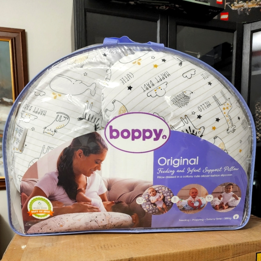 Boppy pillow with cover